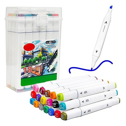 colour-sketch-pen_1 Dual Tip Marker Cum Sketch Pen - Image 1