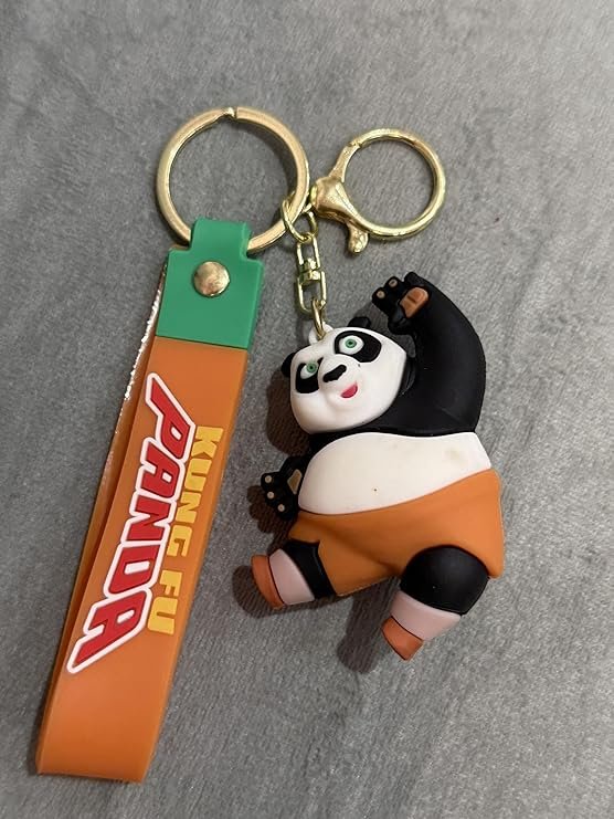 panda_silicon_keychain_.2jpg. Cute Cartoon 3D Silicon Keyring - Image 1