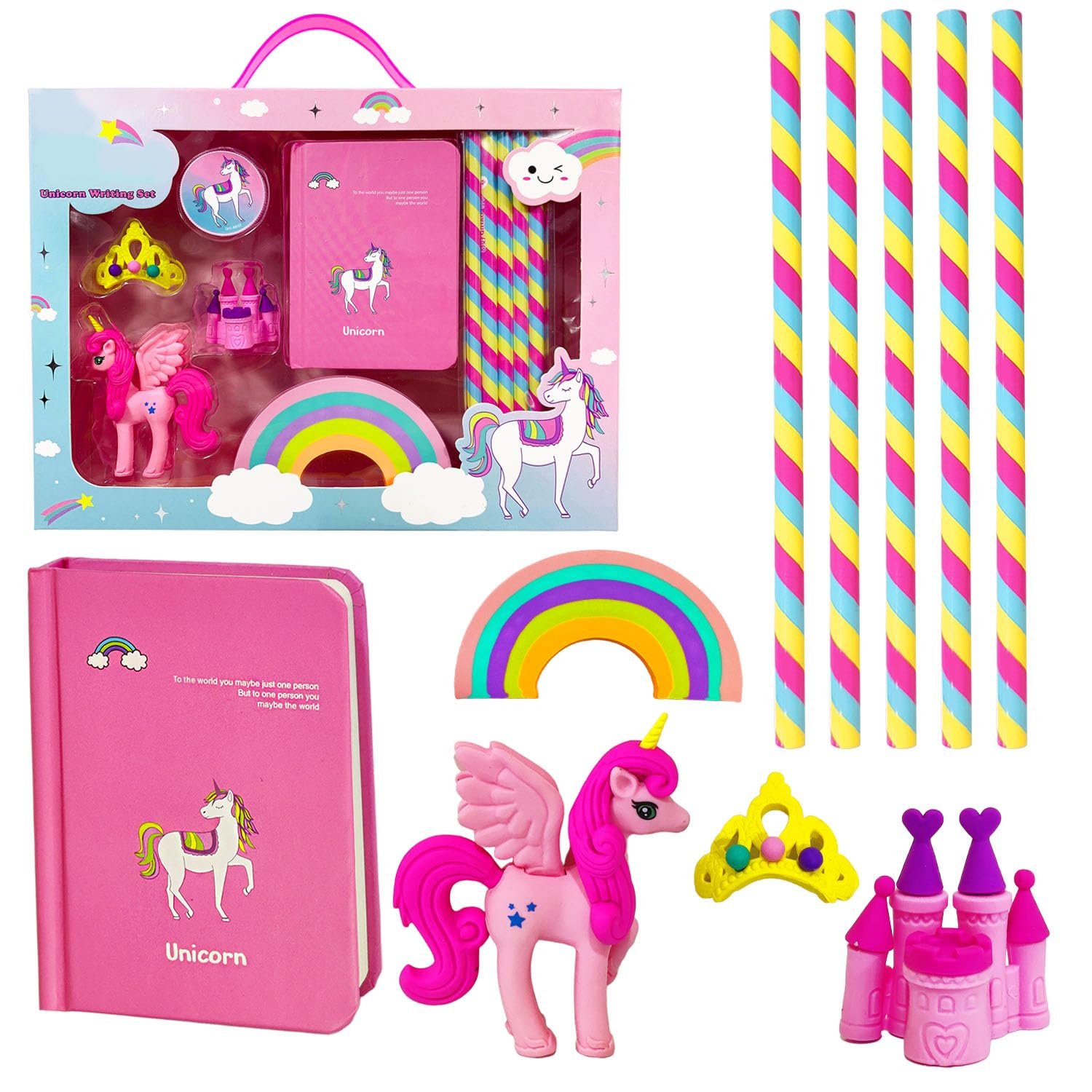 stationery_set_for_girls_1 Unicorn Stationery Set for Girls - Image 1
